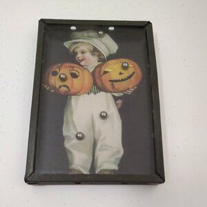Bruce Elsass - Halloween Ball Bearing Game - Child with Pumpkins - Bethany Lowe